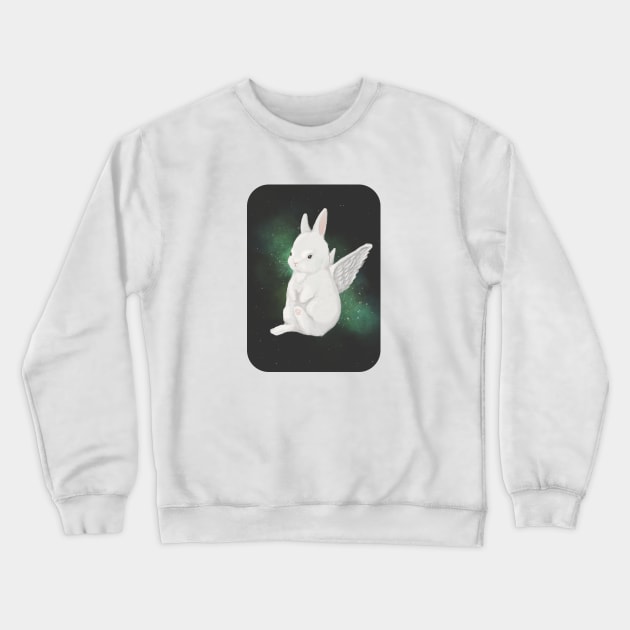 Angel Bunny Crewneck Sweatshirt by CastleofKittens